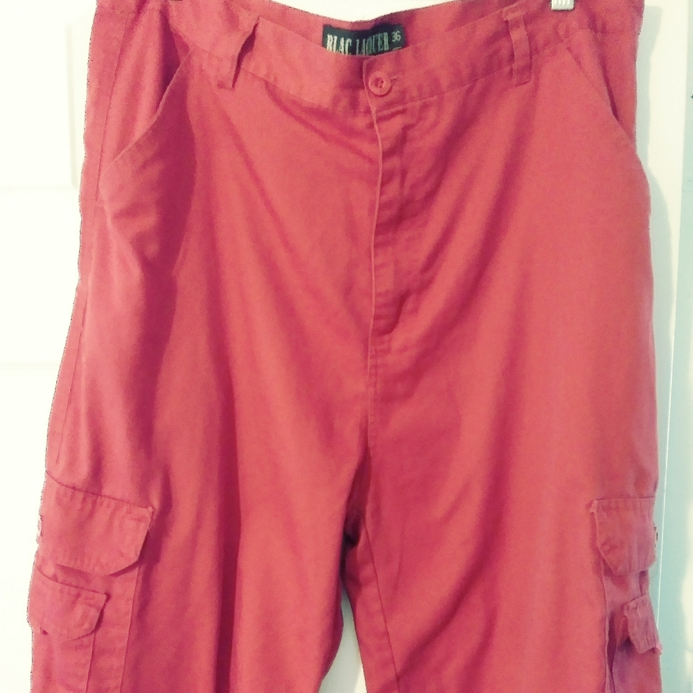 BLAC LACQUER RED⛵ MEN CARGO SHORTS.